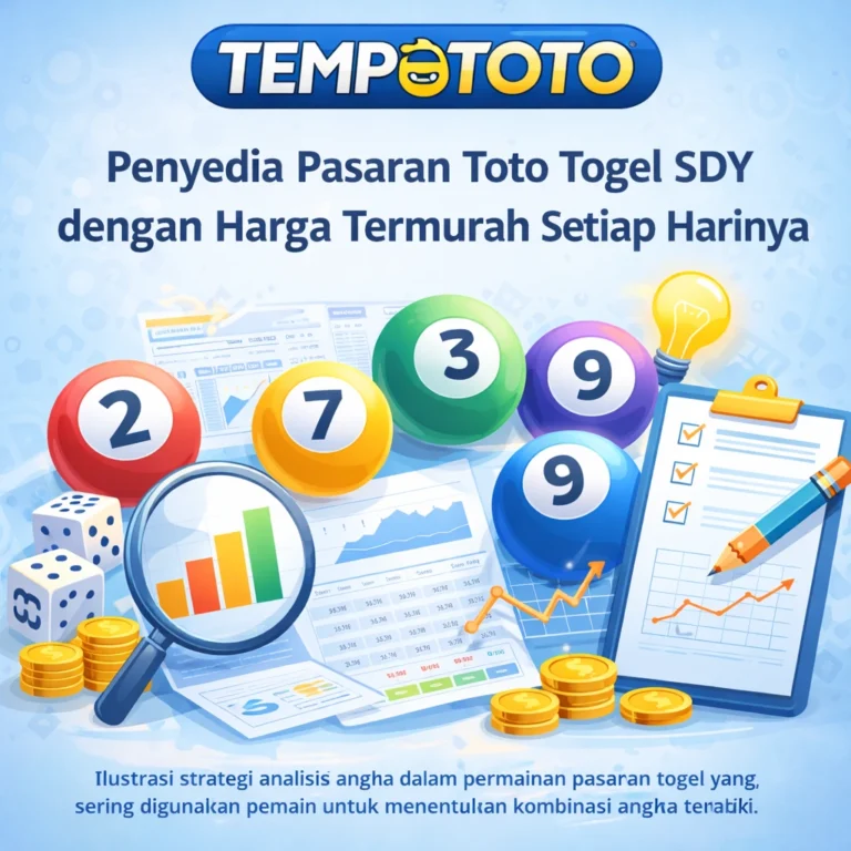 TEMPOTOTO – Penyedia Pasaran Toto Togel SDY dengan Harga Termurah Setiap Harinya